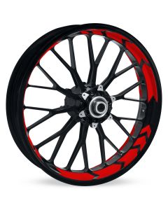 Felgenbettaufkleber im Arrow Design