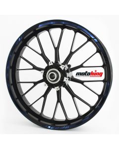 Felgenrandaufkleber GP blaue Blitze