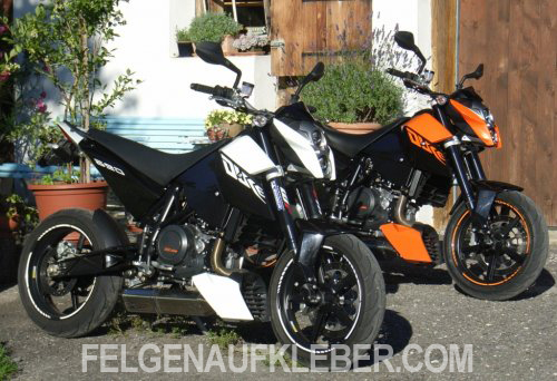 KTM Felgenrandaufkleber