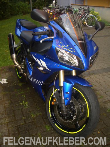 Yamaha Felgenrandaufkleber